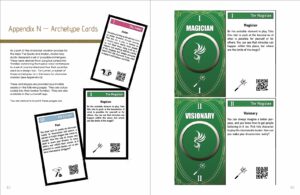 Examples of archetype cards, including the magician and the visionary